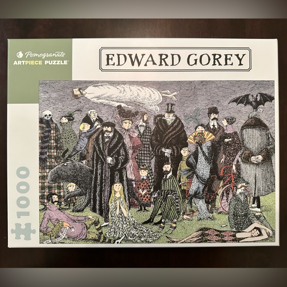 1000 piece puzzle Edward Gorey by Pomegranate